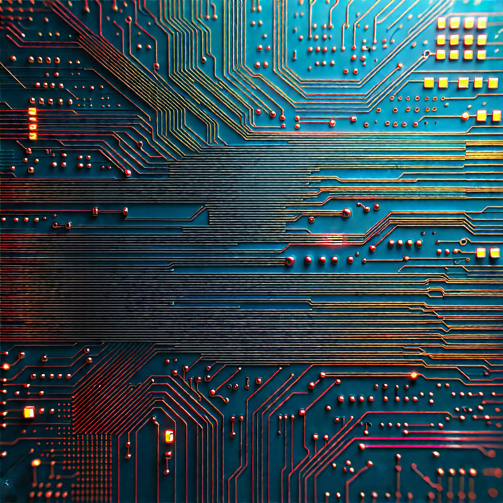 Circuit board with (digital:1.5) particles