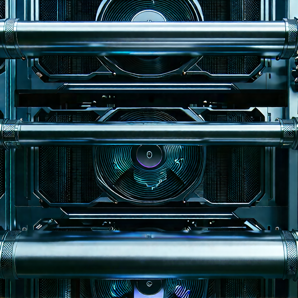 Close-up of cooling system