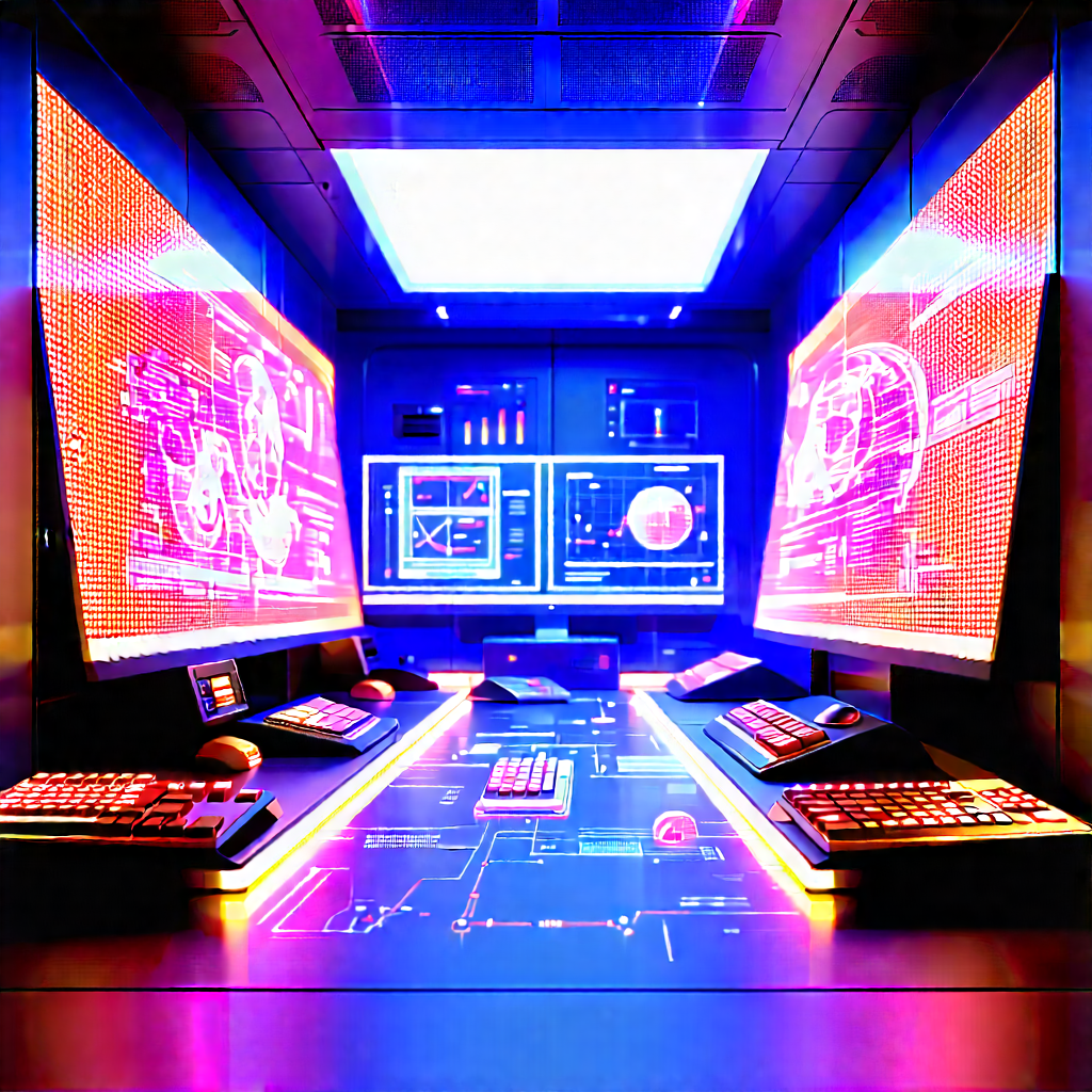 Educational Technology In (modern:1.32) Laboratory With Image, There