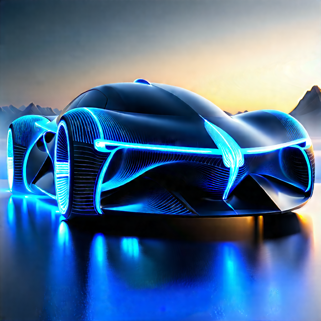 Innovative Electric Vehicle Design With Futuristic Shown