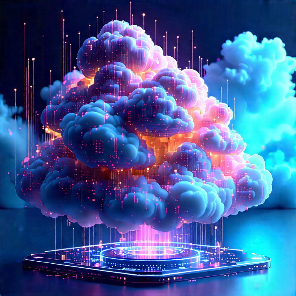Cloud Computing Visualization With Image, There