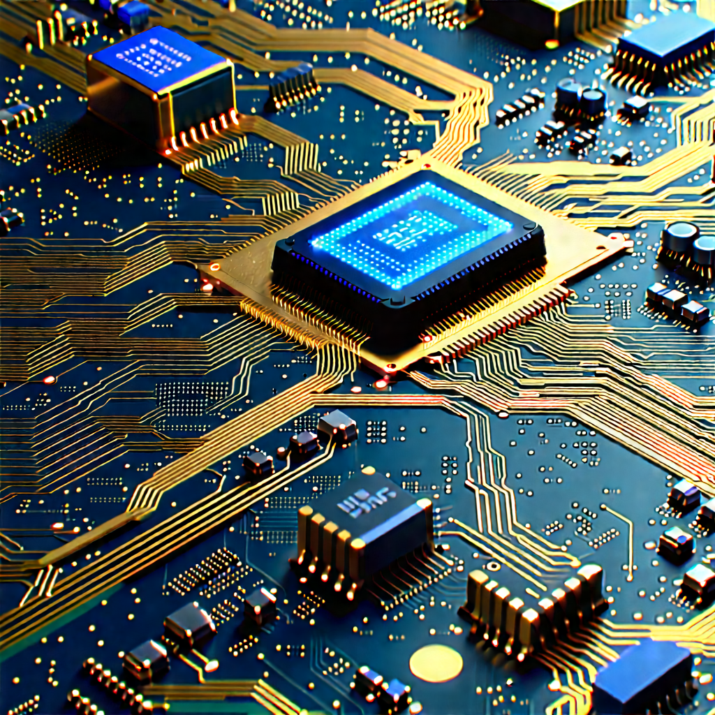 Circuit board with digital particles