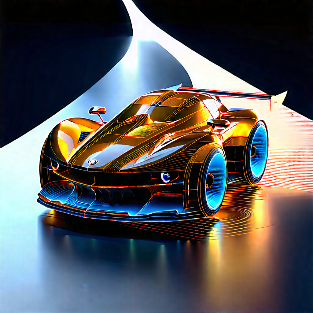 Automotive Technology In Tech Office With Futuristic Shown