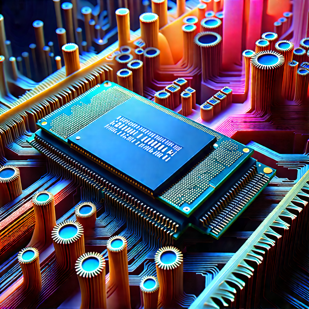 Close-up Of Memory Module With Close-up Computer