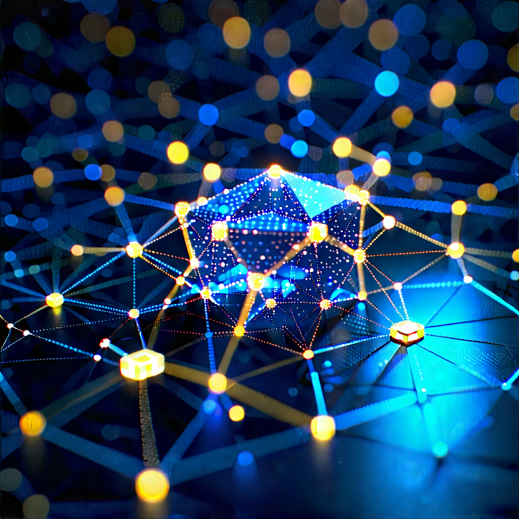 Blockchain Network Visualization With Image, There