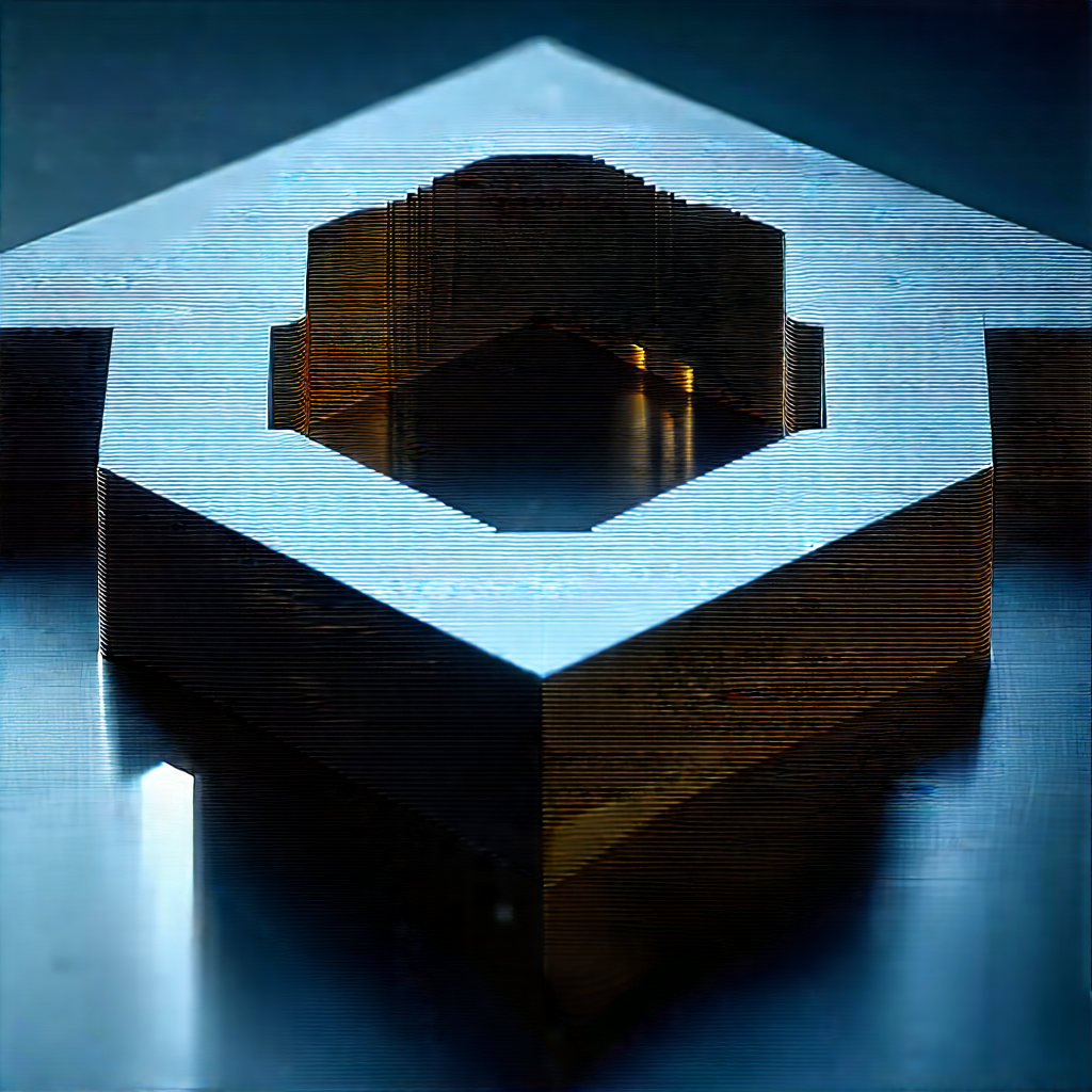 Blockchain Network Visualization With Metal Object