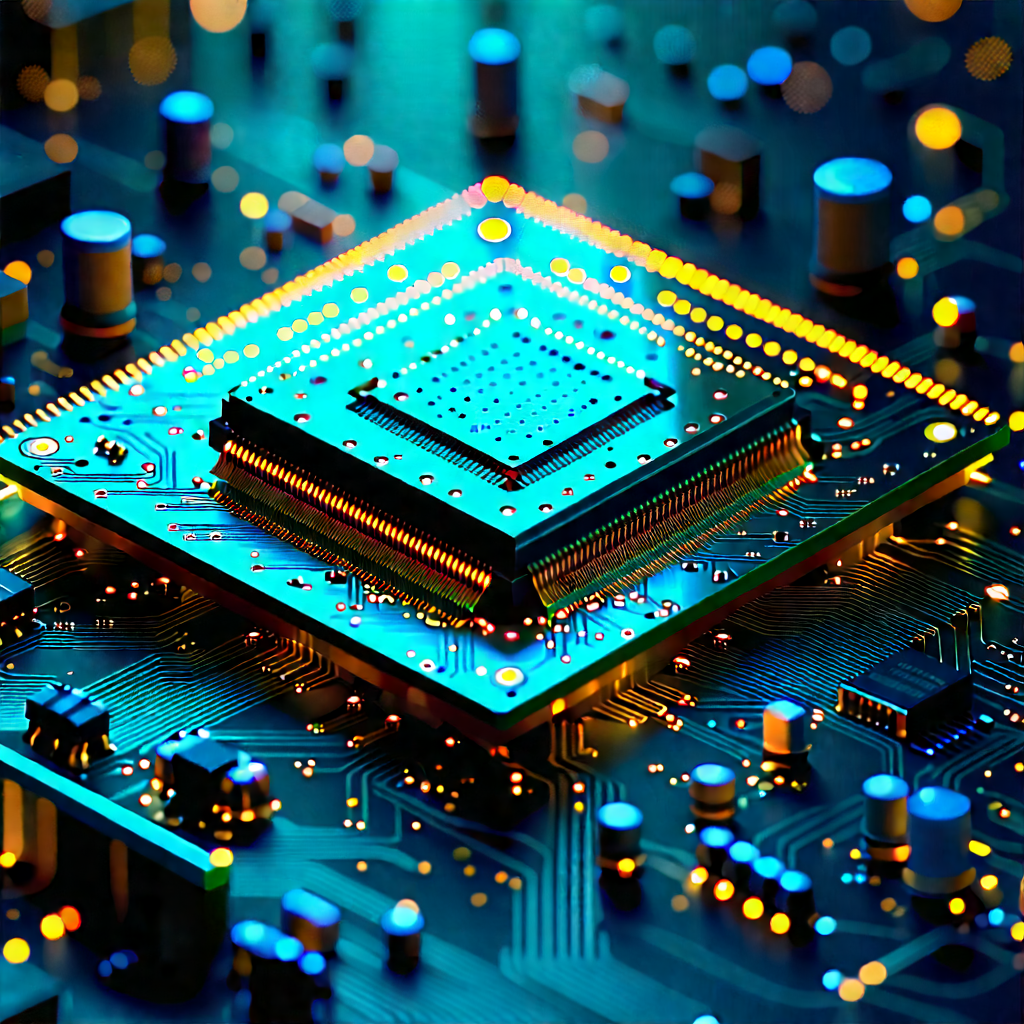 Circuit board with digital particles