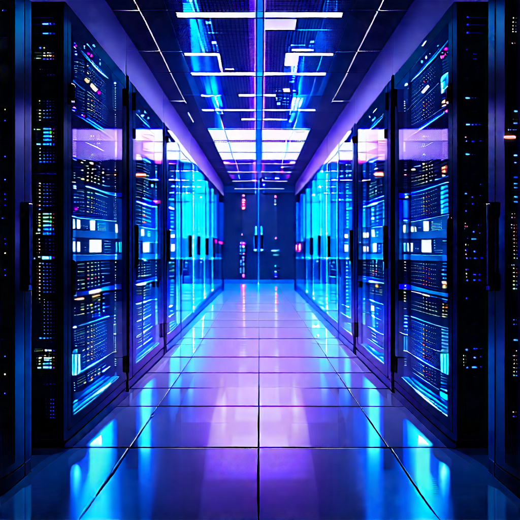Futuristic server room