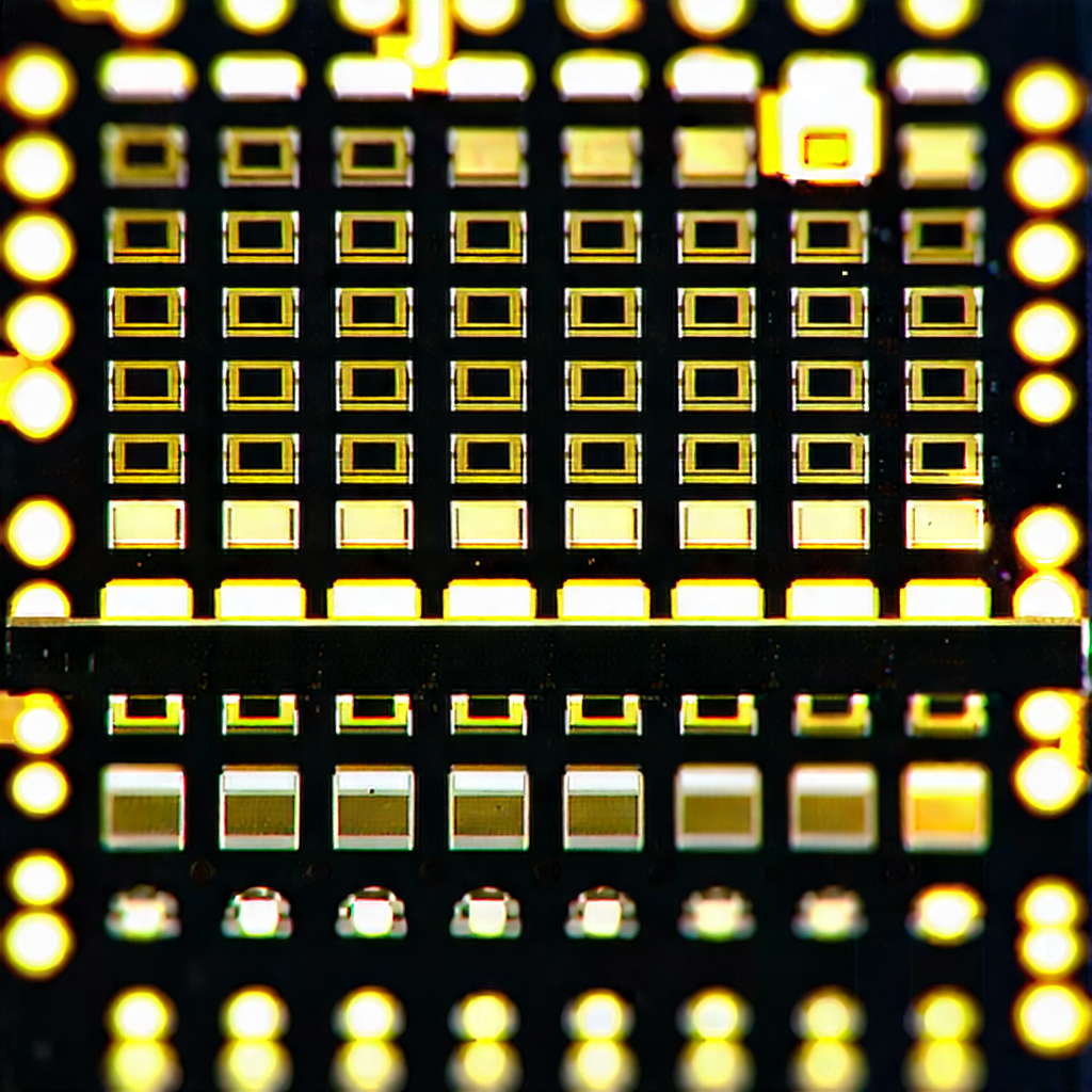 Close-up of sensor array