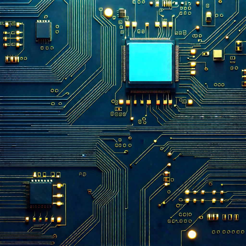 Close-up of electronic circuit