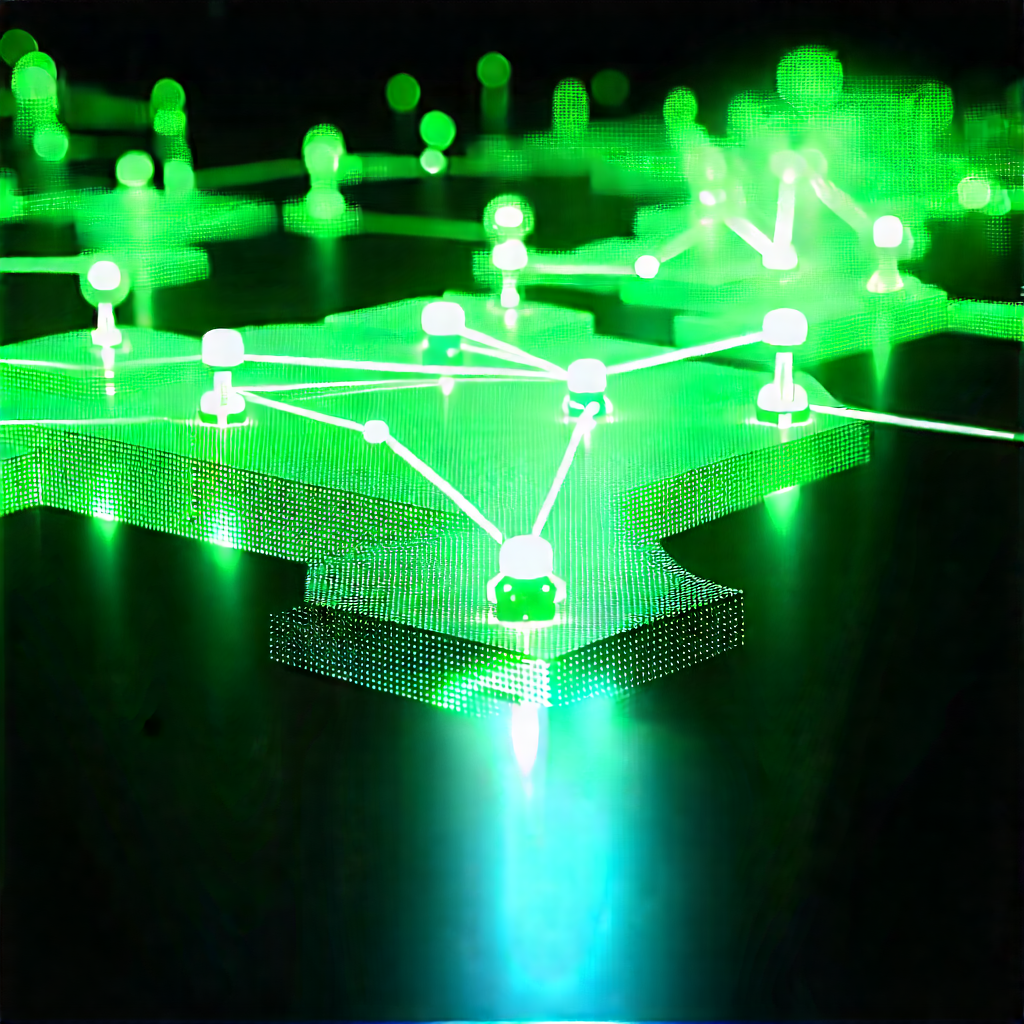 Blockchain Network Visualization With Image, There