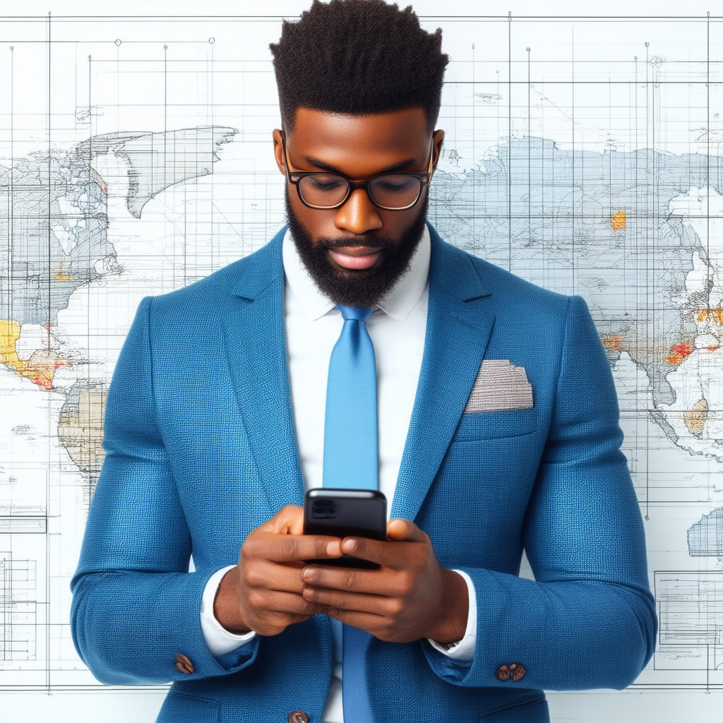 Business Diagram Style: Legal professional using smartphone