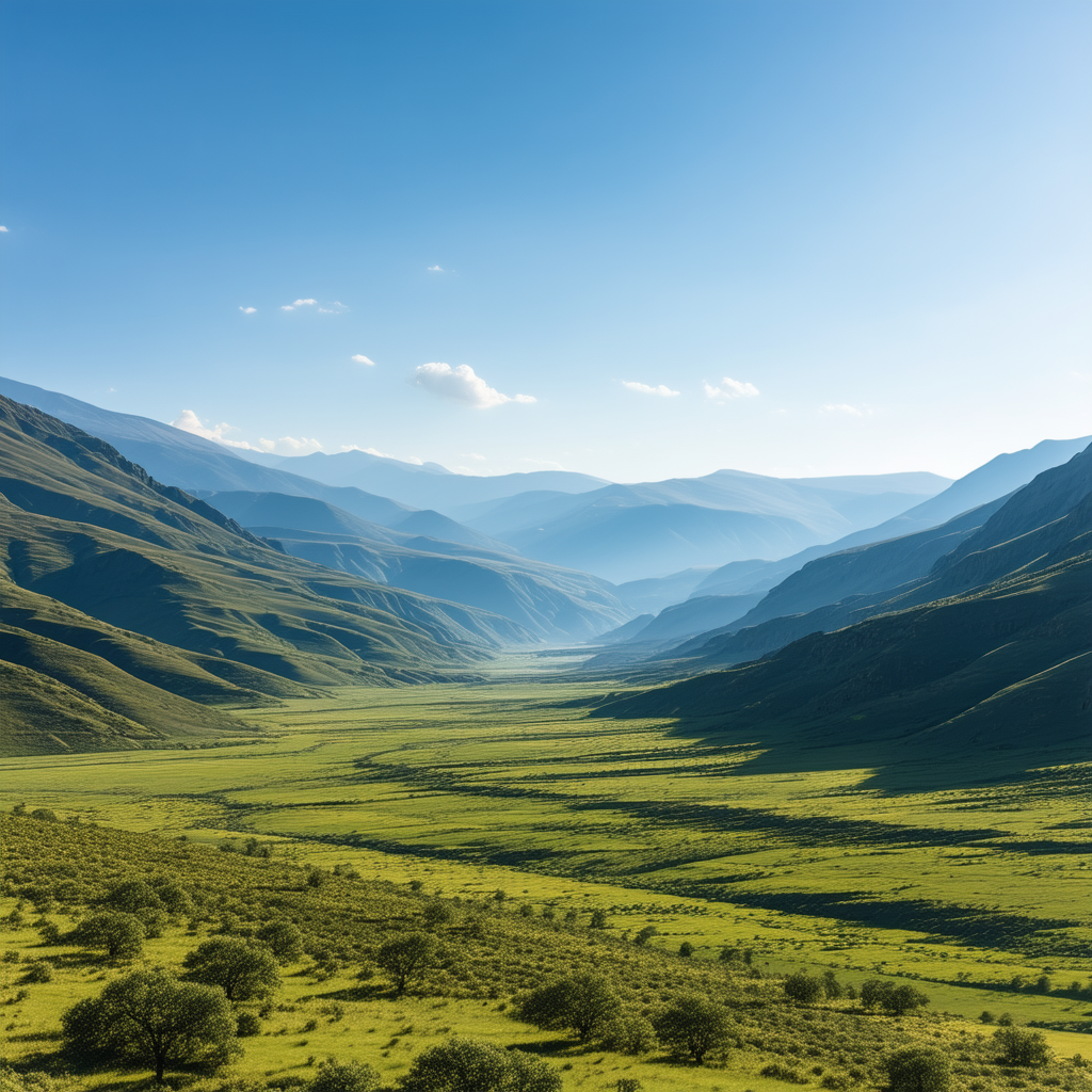 Nature Landscape Photography: Valley during midday