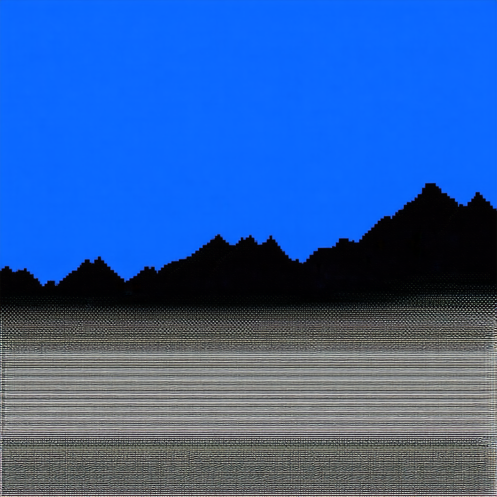 Nature Hdr Photography: (mountain:1.15) range during blue hour