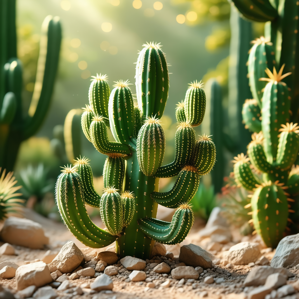 Nature Concept Art: Cactus in natural setting
