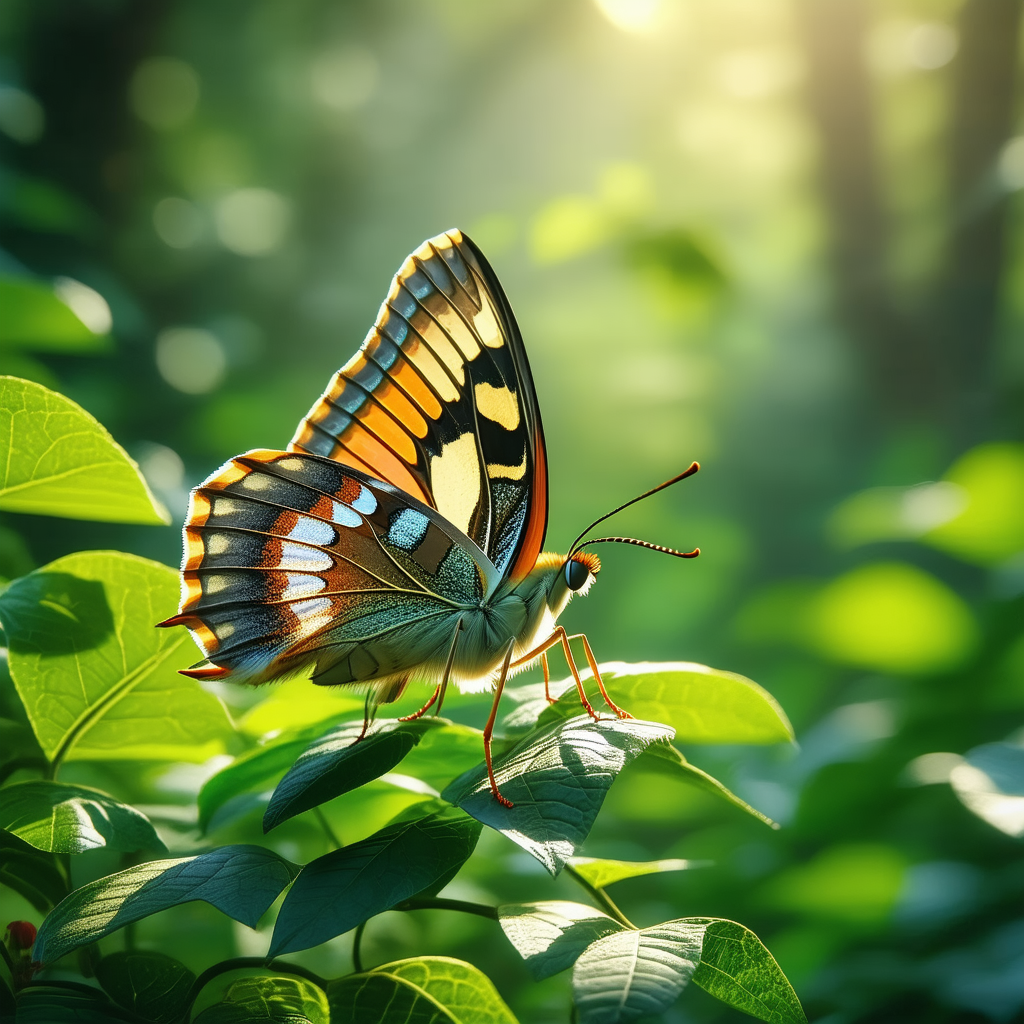 Nature Graphic Design: Butterfly In Natural Habitat With Beautiful Butterfly