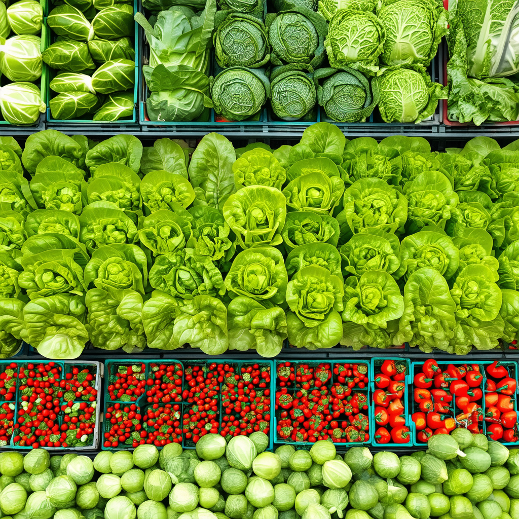 Urban Infographic Style: Urban Farmers Market Scene With Showcases Large