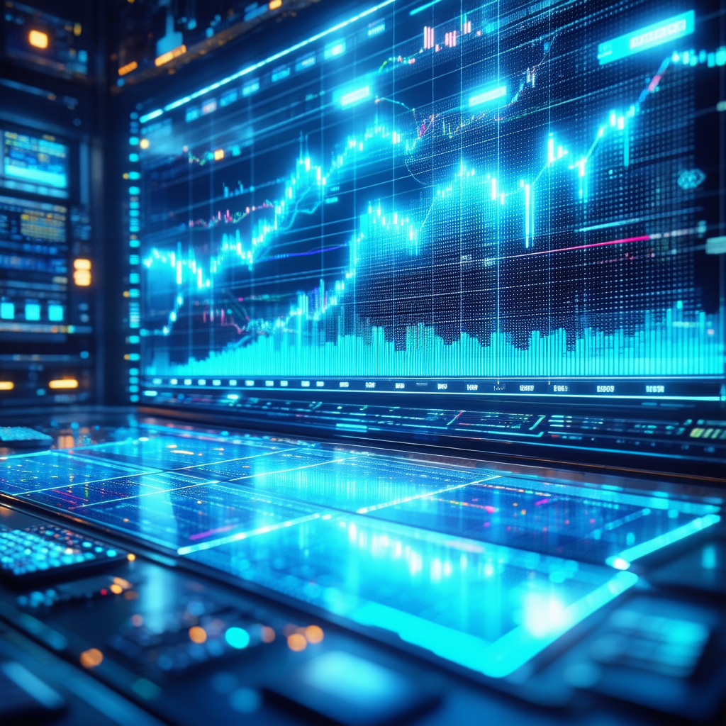 Tech Stock Photography: Financial technology in tech office