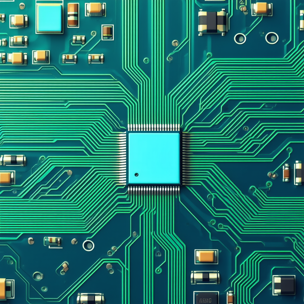 Tech Advertising Photography: Close-up of electronic circuit