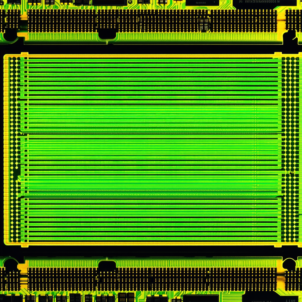 Tech Long Exposure Photography: Close-up of memory module