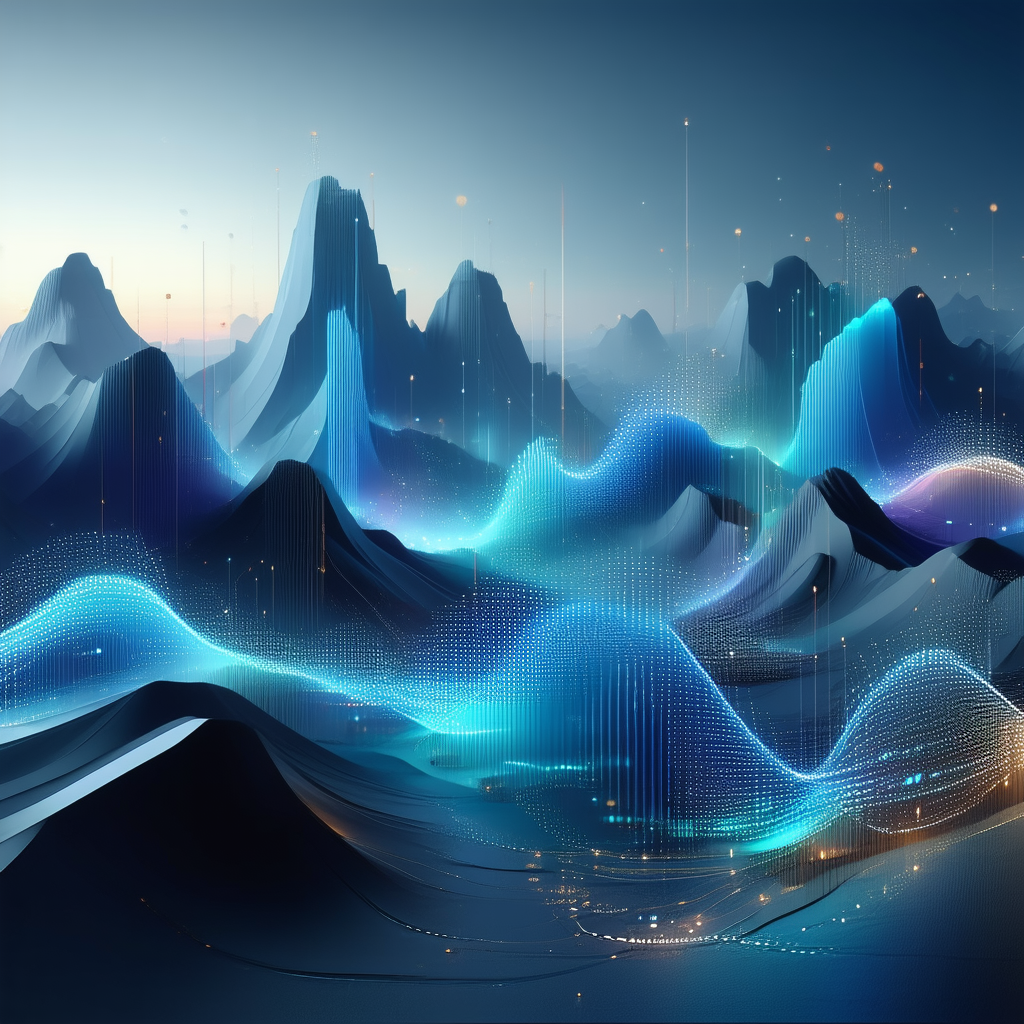 Tech Concept Art: Big Data Visualization With Representation Mountain