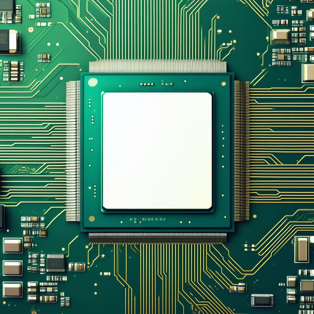 Tech Octane Render: Close-up of microprocessor