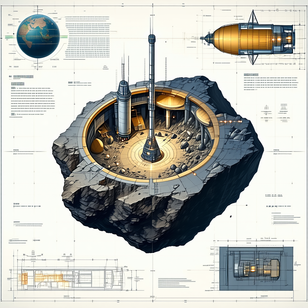 detailed drawing futuristic