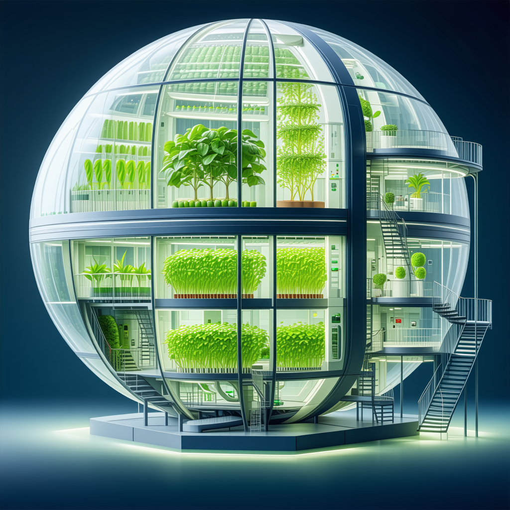 large, round, glass