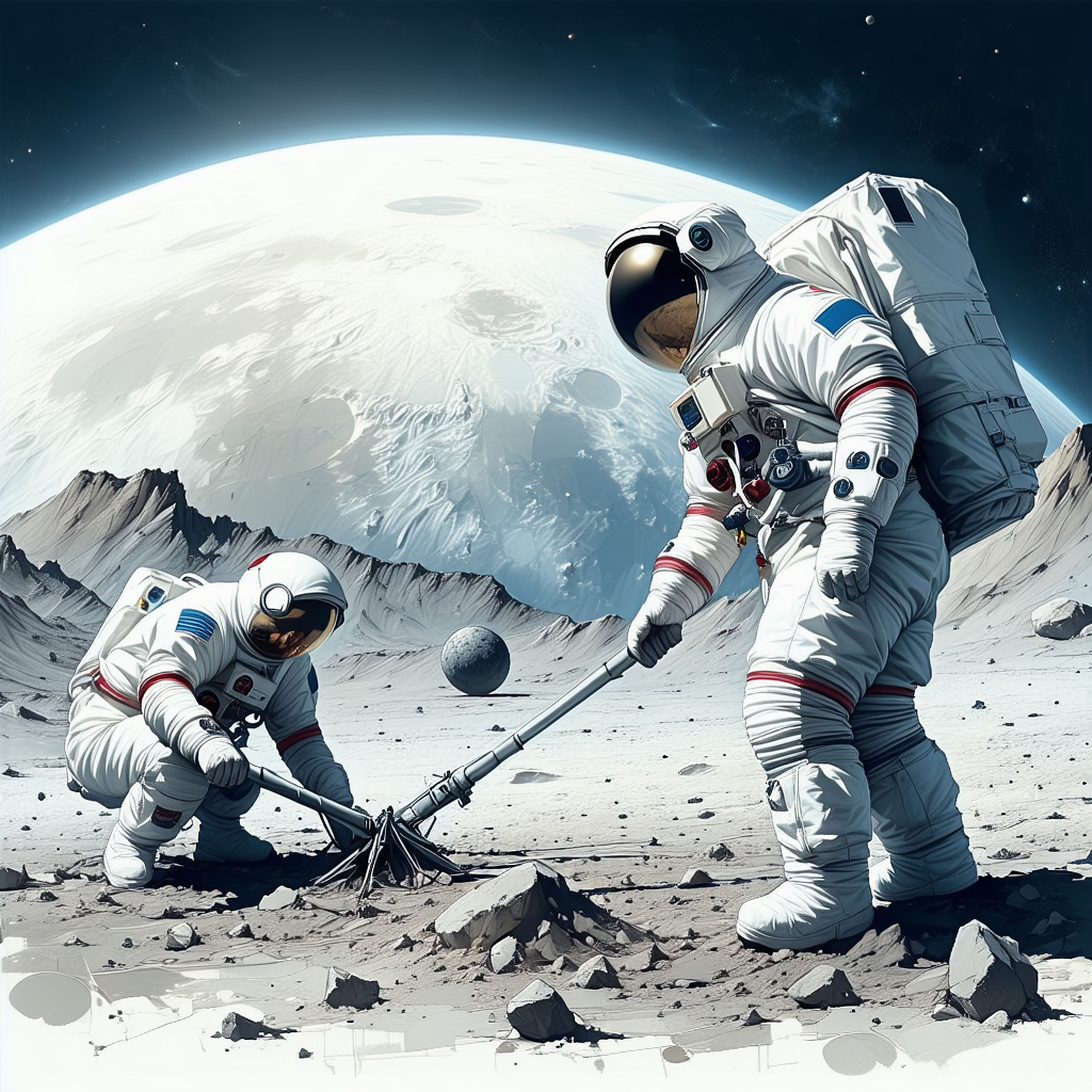 image, there astronauts