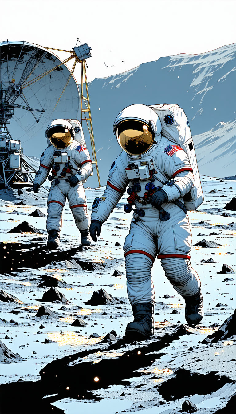 image, there astronauts