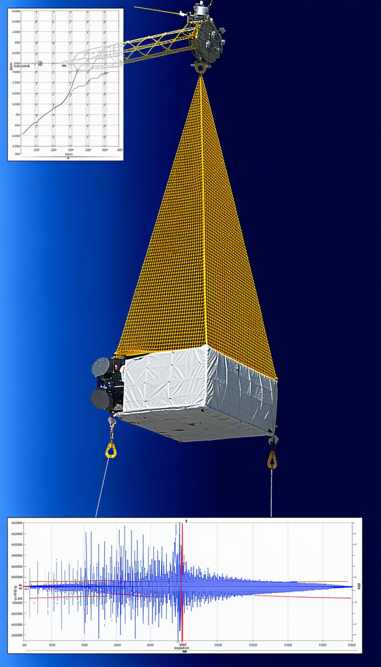 large satellite being