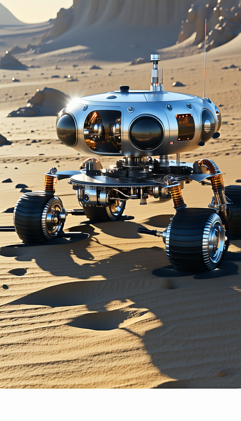 futuristic vehicle sitting