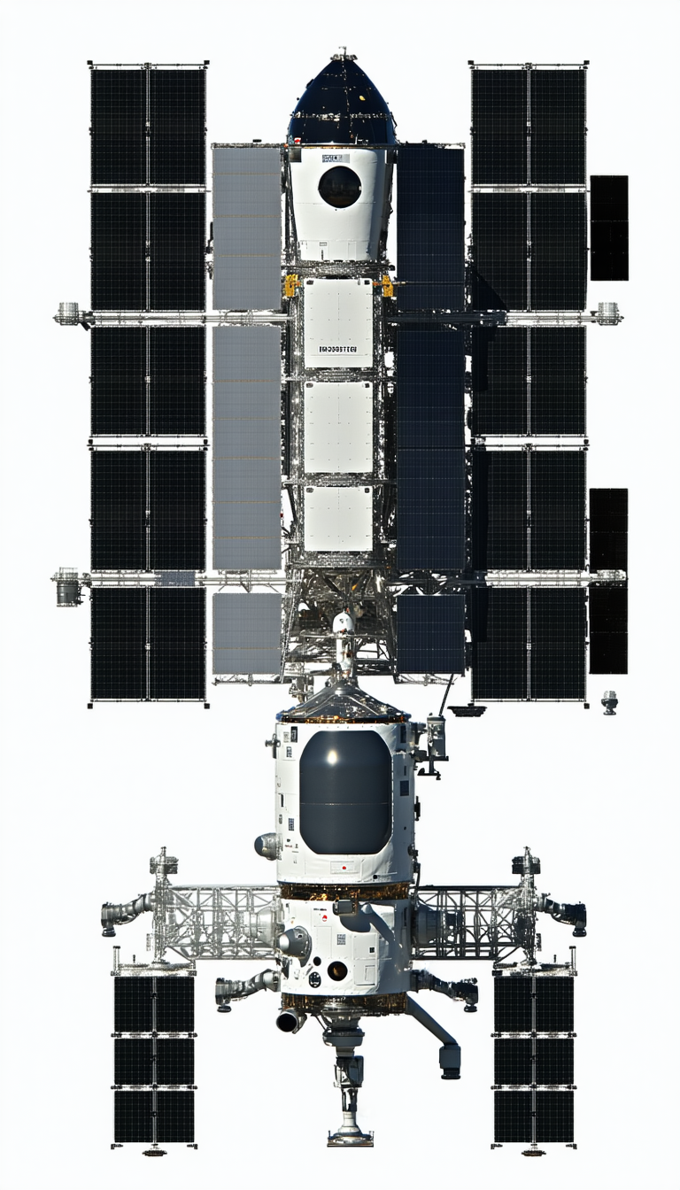 space shuttle docked
