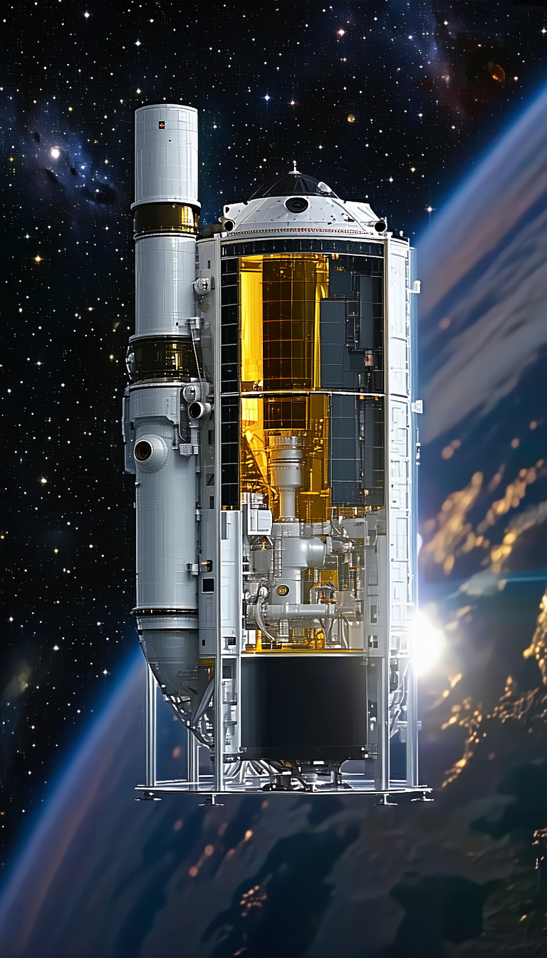 large white spacecraft