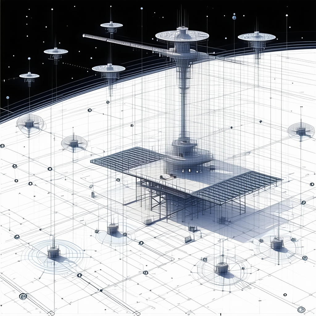 In The Image, There Is A Large White Structure With A Central Tower