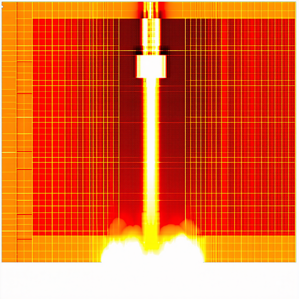 A Bright Yellow Light, Possibly A Laser Or A Lightning Bolt, Emanating From A Central Point