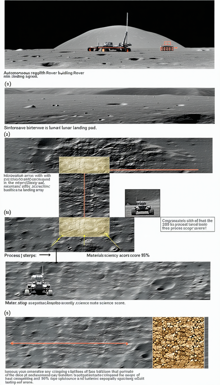 The Image Is A Diagram Showing The Process Of A Rover Moving Across The Surface Of A Planet