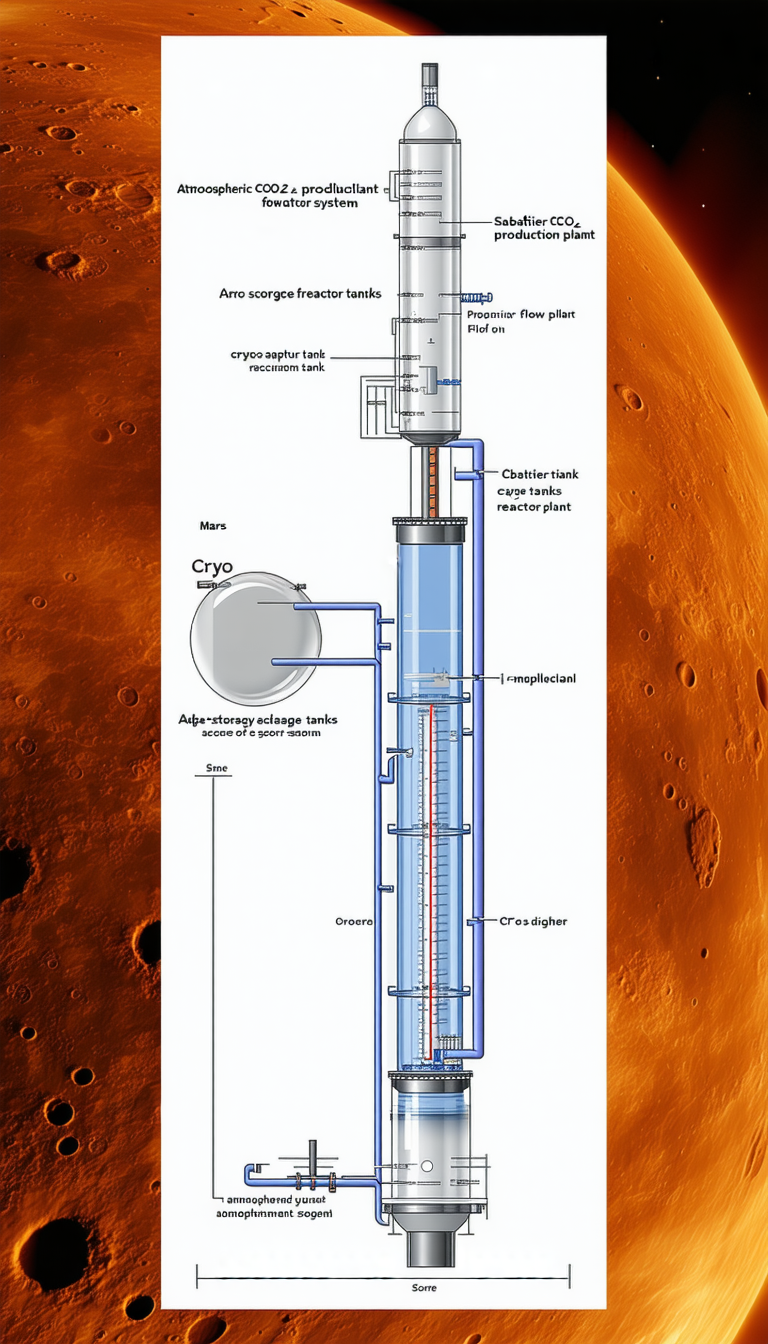 The Image Is A Diagram Of A Space Station, Showing The Various Components And Their Functions