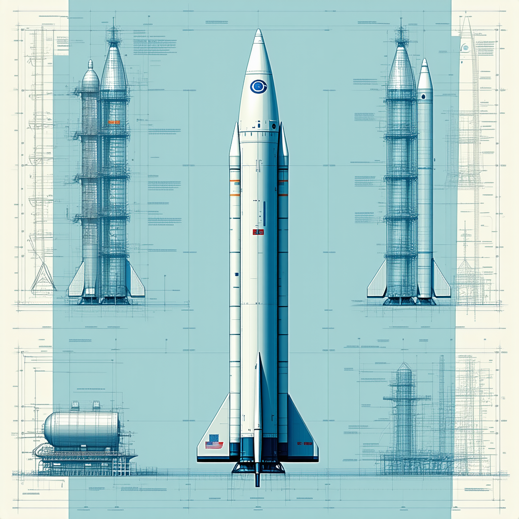 space shuttle shown blue white