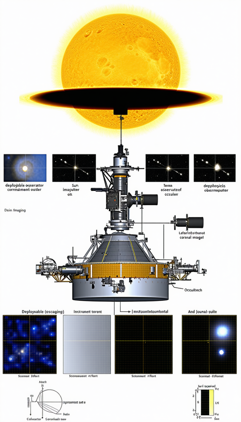 The Image Is A Diagram Of A Spacecraft, Showing The Various Components And Their Functions