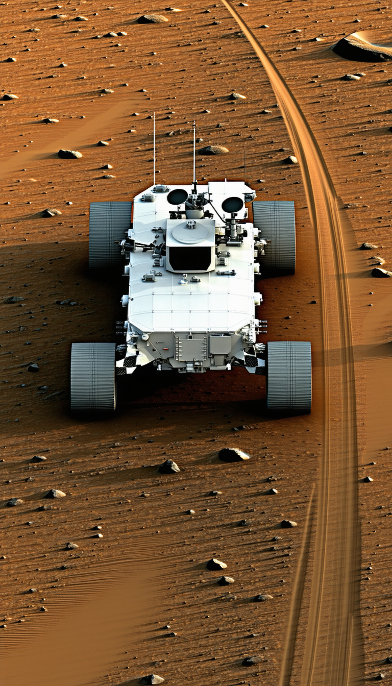 A White Vehicle Is Driving On A Dirt Road