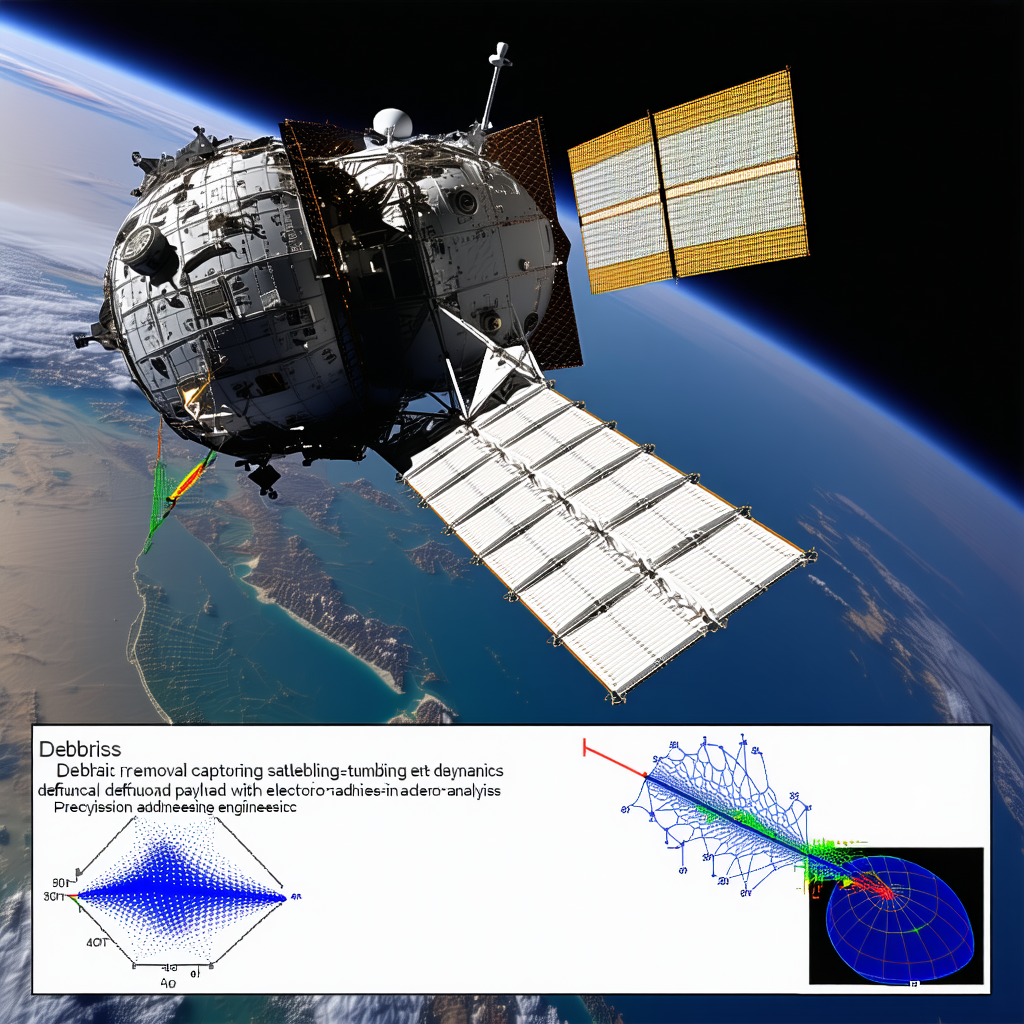 A Space Shuttle With A Large Satellite Attached To The Side Of It