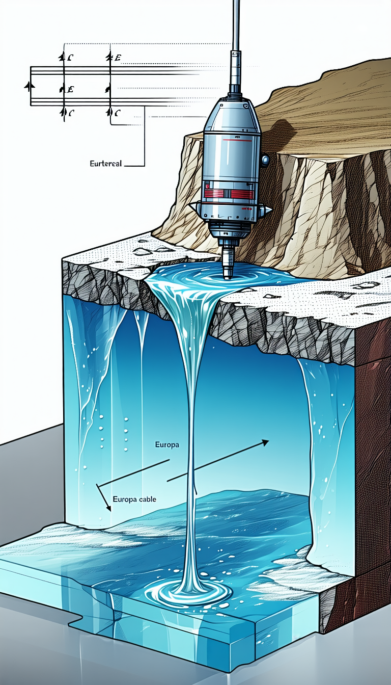 A Waterfall With A Blue Liquid Flowing Down A Rocky Cliff