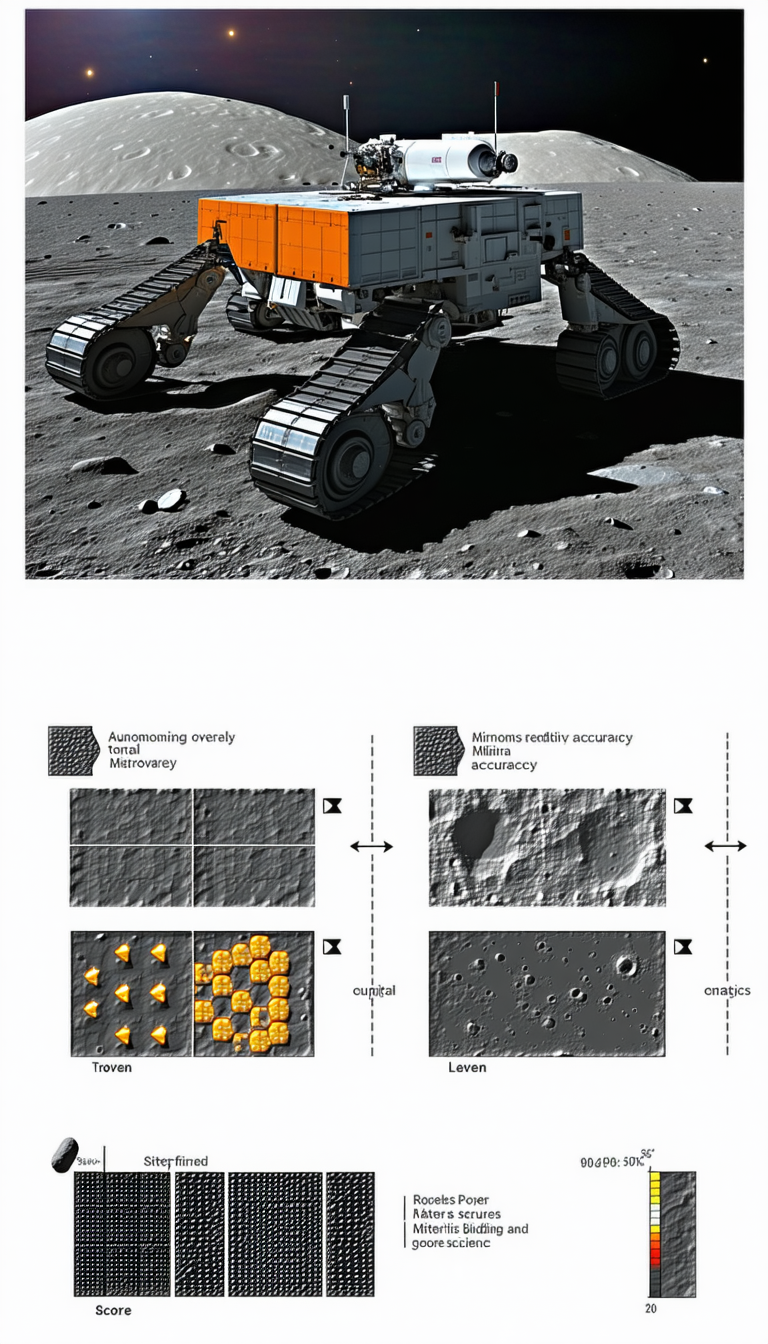 A Robotic Vehicle, Possibly A Rover, On A Rocky Surface