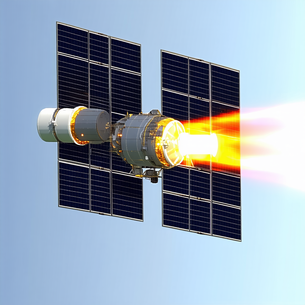 A Space Shuttle Is Shown In The Image, With Its Engine On
