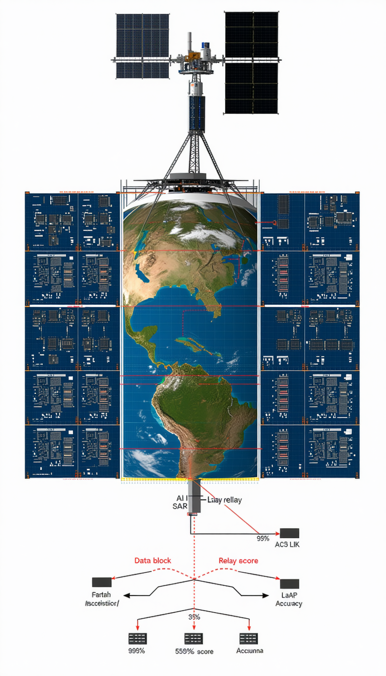 A Large, Detailed Image Of The Earth Is Displayed On A Blue Background