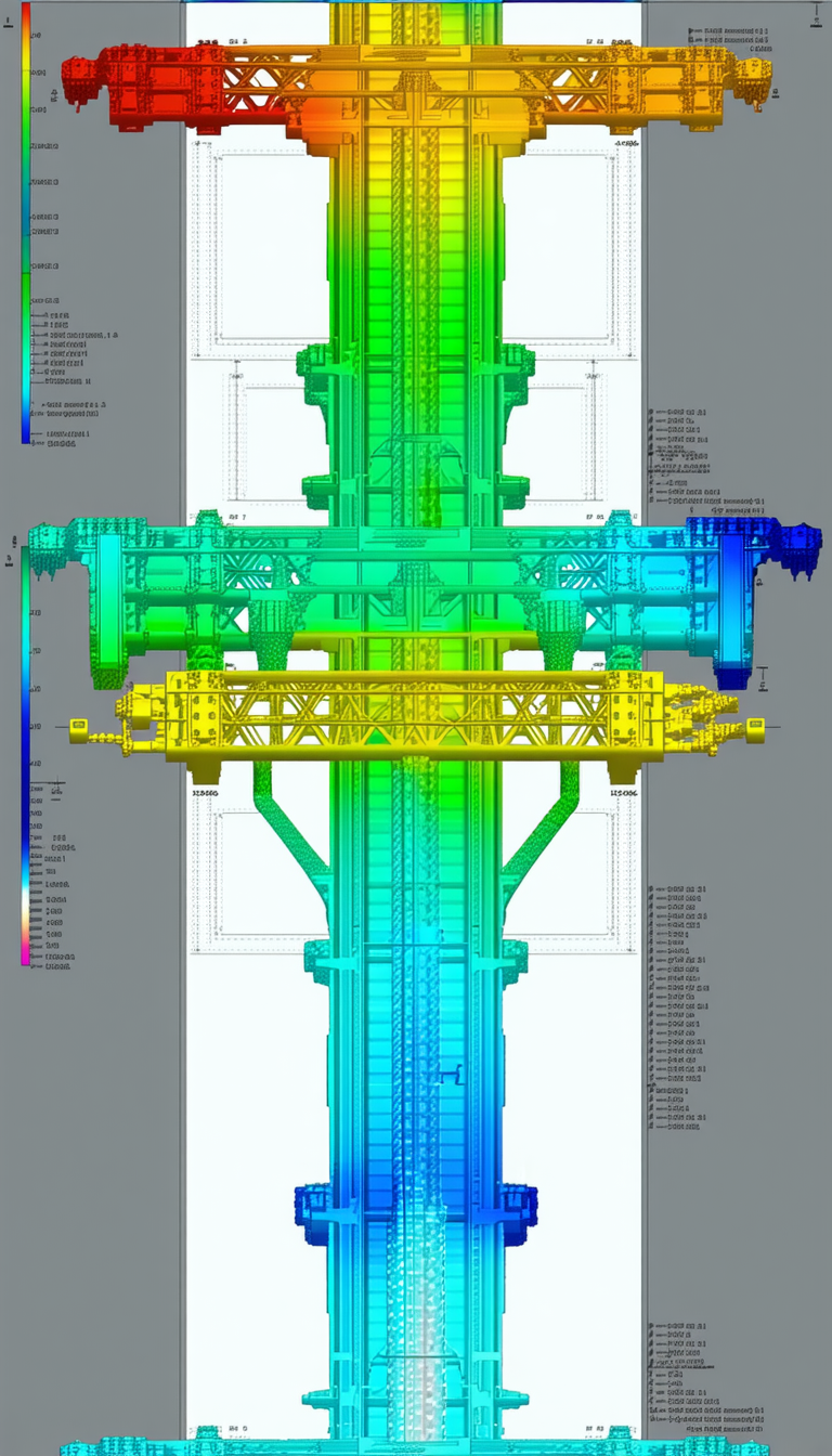 A Large, Colorful, And Intricate Structure Is Displayed In A Computer-generated Image
