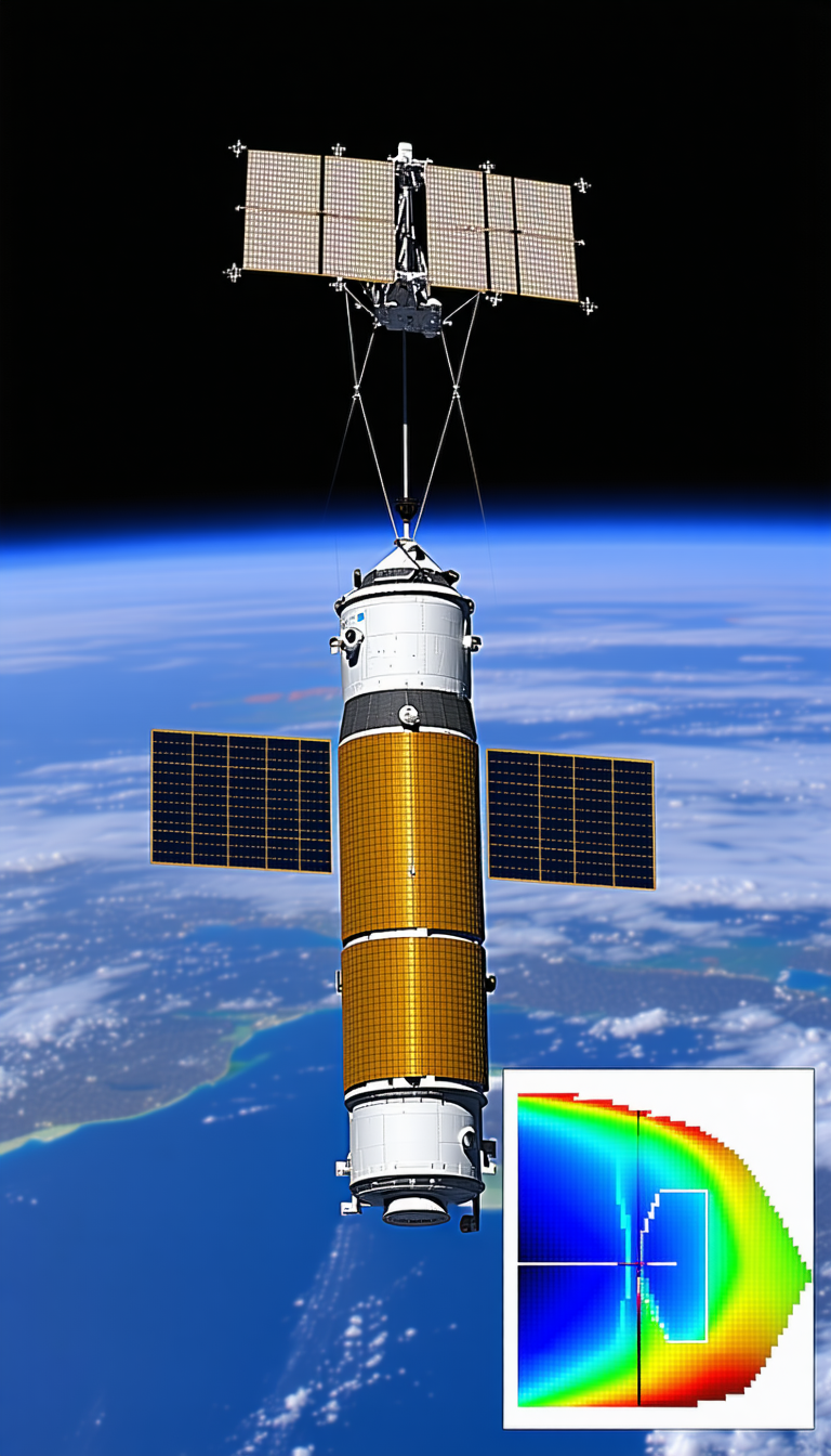 A Space Shuttle Is Shown In The Image, With Its Solar Panels Fully Extended