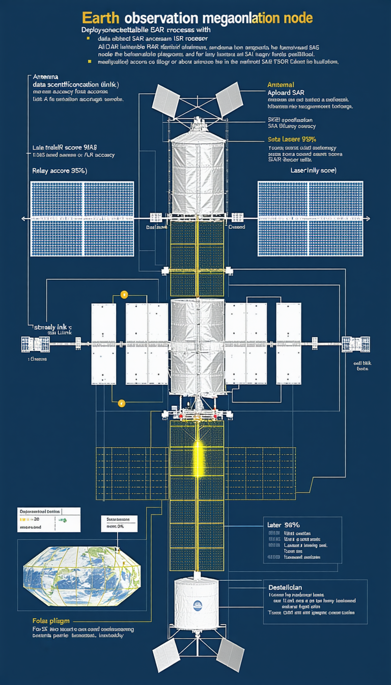 A Diagram Is Displayed Showing The Different Parts Of A Spacecraft