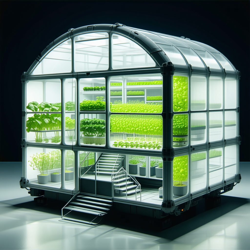A Large Greenhouse Is Filled With A Variety Of Plants